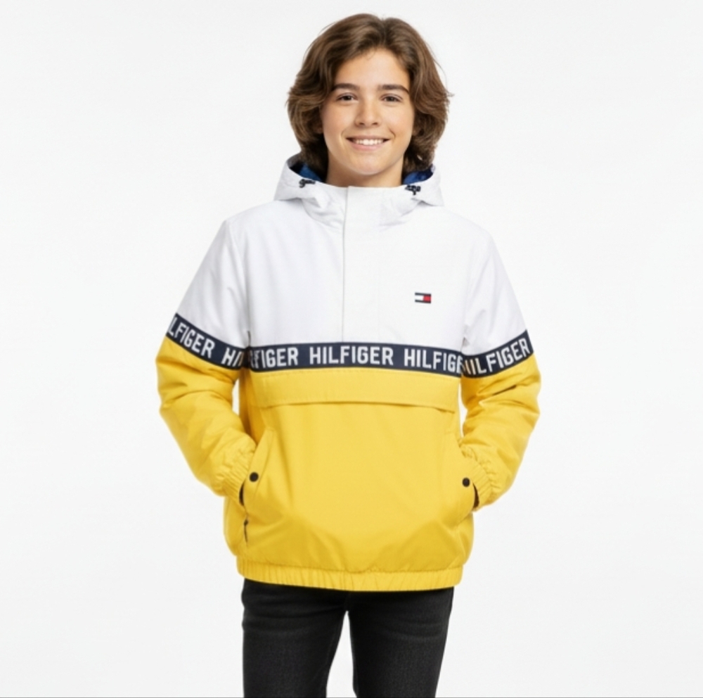 Tommy Hilfiger Adaptive Sporty Colorblock Pullover Jacket Boy's Size XL 16